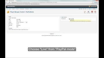 How to turn off the sandbox mode (PayPal Button for Joomla!)