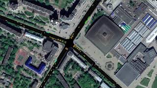 Intersection traffic simulation with SUMO