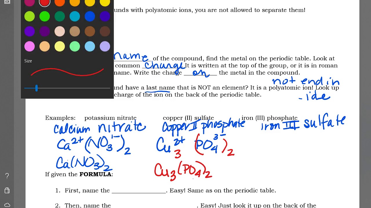 naming compounds with polyatomic ions - YouTube