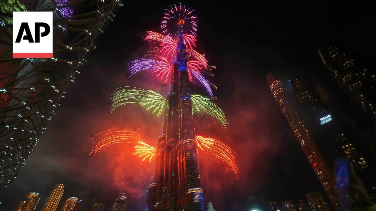 New Year 2026 fireworks in Dubai, Paris, London and around the globe