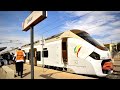 Sngal  inauguration du train express rgional ter  dakar