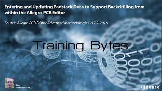 Entering and Updating Packstack Data to support Backdrilling from within the Allegro PCB Editor