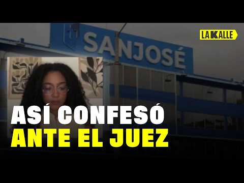 Momento exacto en el que Juliana Guerrero acepta el delito de los tìtulos falsos