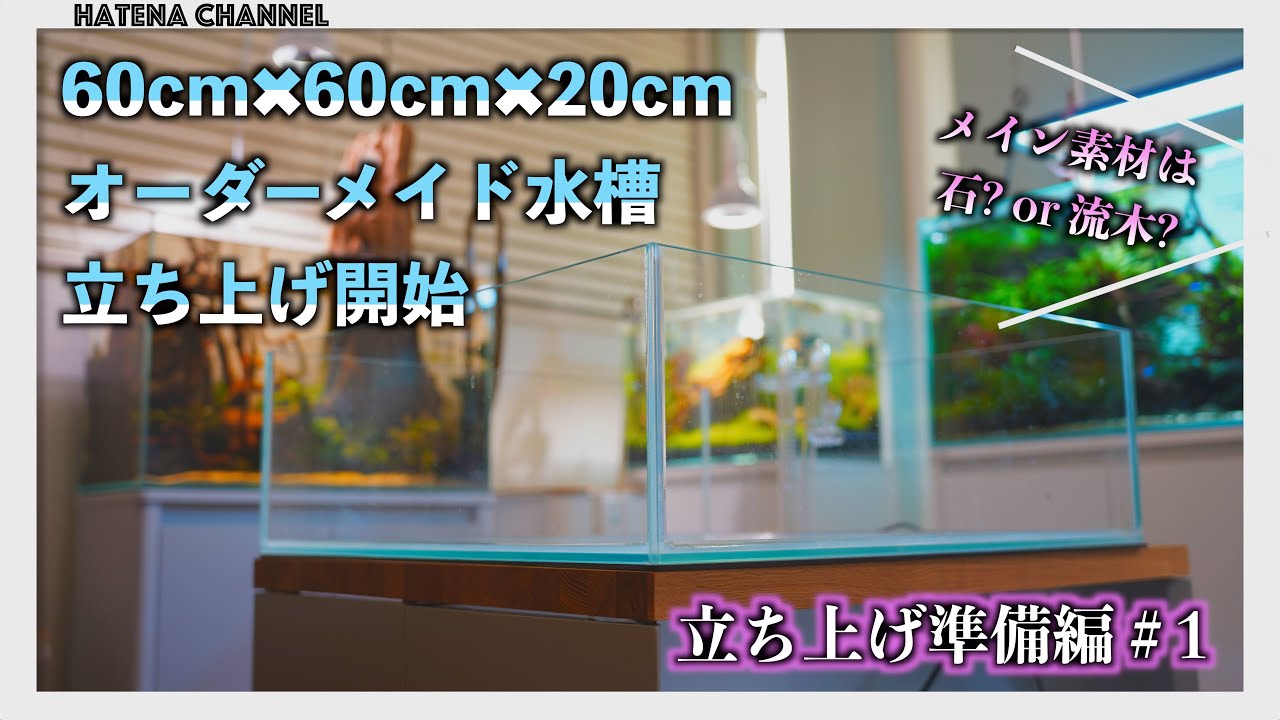 オーダーメイド水槽】始動！遂に立ち上げへ[#1 準備編] 60cm60cm20cmの