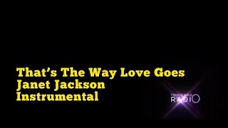 THAT'S THE WAY LOVE GOES - JANET JACKSON INSTRUMENTAL