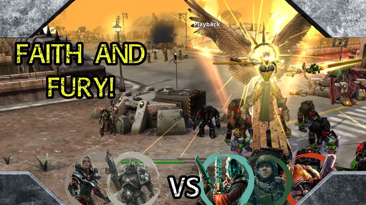 Dawn of War: Definitive Edition: 3 на 3 Сестры Битвы, Космодесантники Хаоса против Эльдар, Гварди...