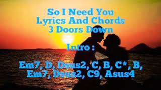 Vídeo de So I Need You
