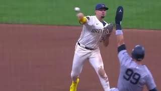 Judge Interferes With Double Play and it Isn't Called