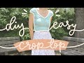 DIY Super Easy Ruched Crop Top Tutorial! | Beginner Friendly Summer Top!