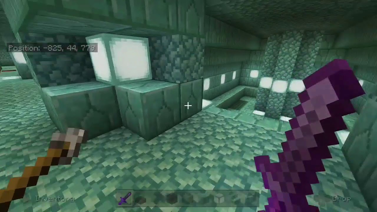 Tour Of My Minecraft Ocean Monument Base Bedrock 1 16 Cteative Copy Of Smp Youtube