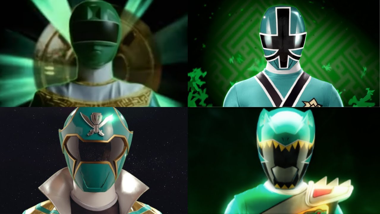 All Green Power Rangers Morphs | Power Rangers Zone - YouTube