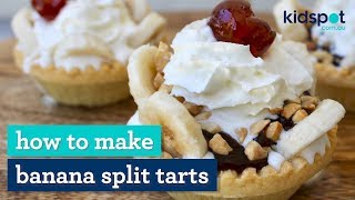 How to make banana split tarts