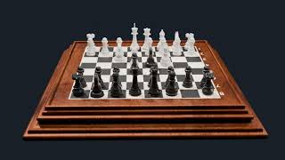 Chess Trick|Scandinavian defense|Blender chess game animation screenshot 3