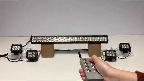 New 28” 180w slide bracket white amber light bar and 4 pack 4” led pods with SS controller