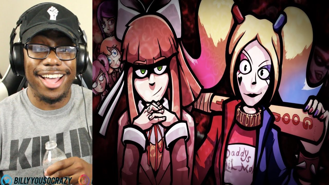 Monika vs Harley Quinn - Rap Battle! REACTION!