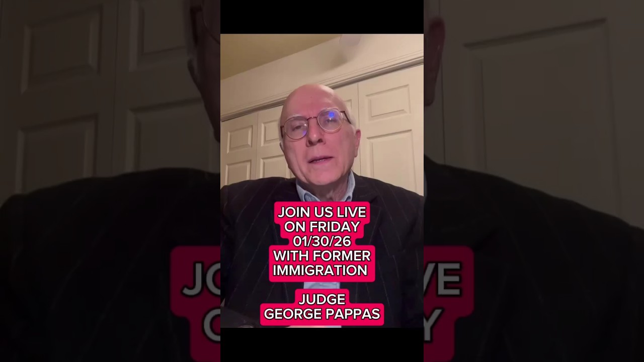 Понимание работы иммиграционного суда: серия онлайн-встреч с судьей Джорджем Паппасом.