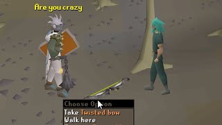 Will Ironmen try Steal my Twisted Bow (they do = they die)