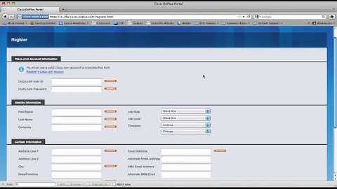 Creating a Cisco OnPlus partner account