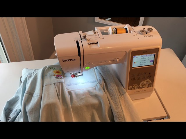 Embroider A Shirt On The Brother PE535 #embroidery 