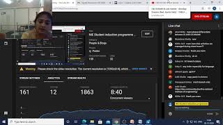 NIE Student induction programme Live Stream