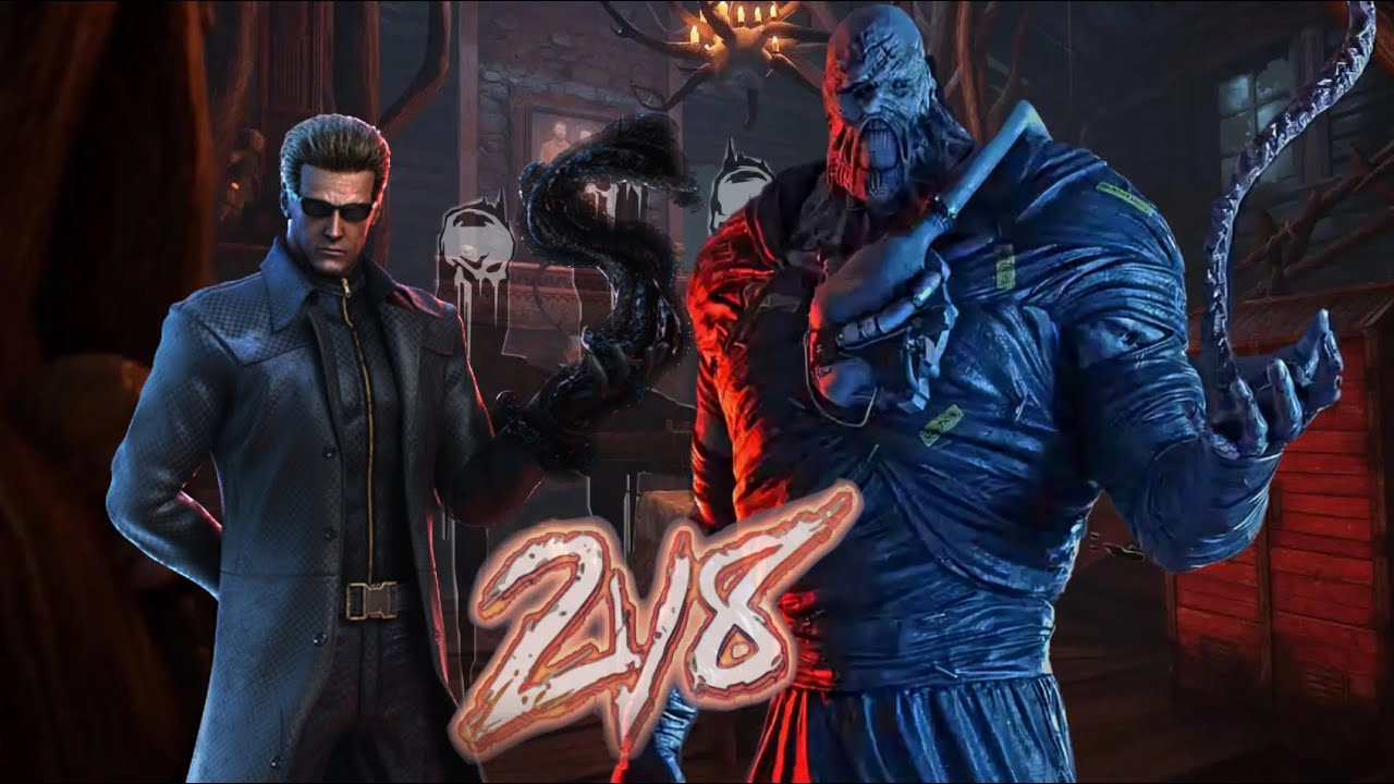 Dead by Daylight Wesker & Nemesis 2v8 gameplay - YouTube