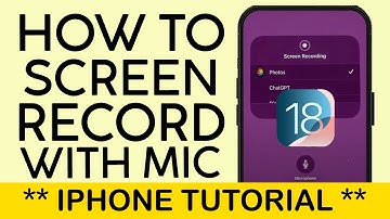 How to Turn On Mic On Screen Recording on iPhone iOS 18 2025