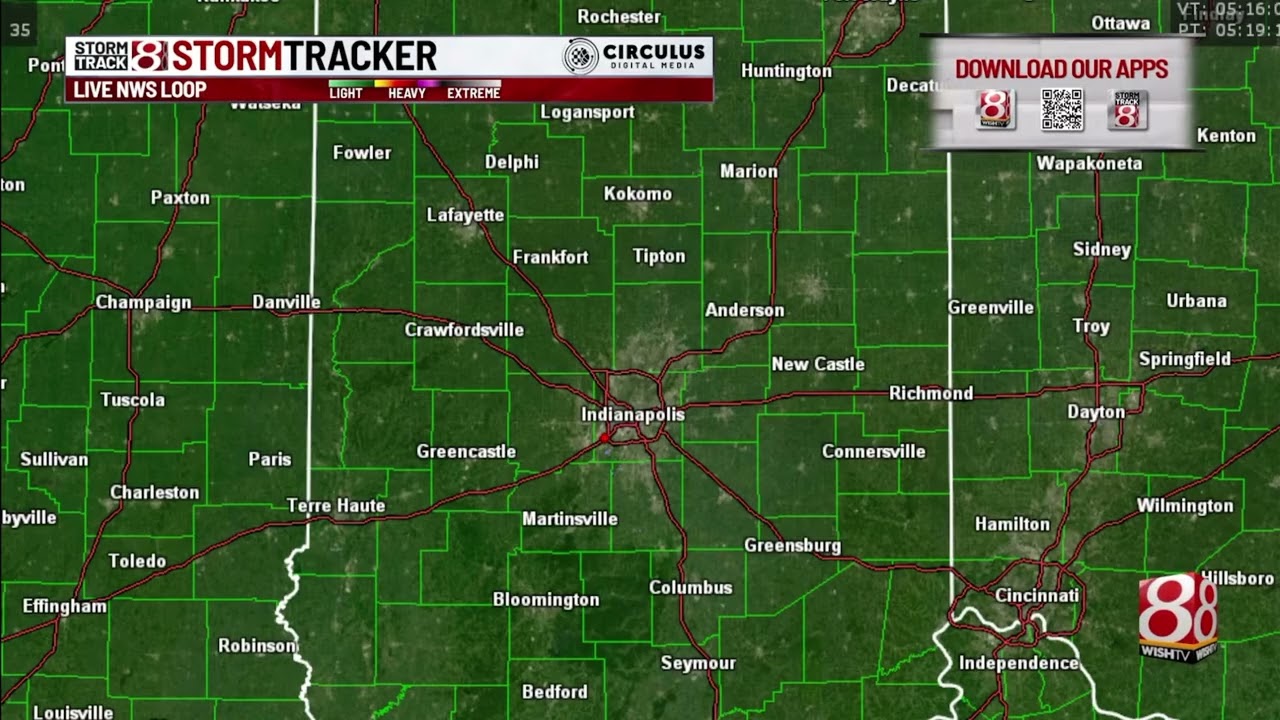 Wish News 8 Storm Tracker- Indianapolis, Indiana- Dec. 6, 2025- 12:09AM EST