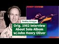 Capture de la vidéo Rare Orig. 1982 Robby Krieger Of The Doors Interview About Versions Album