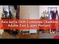 Avis sur la ODK Commode Chambre Adulte 3 en 1, avec Portant a Vetement Robuste et Deux Crochets, Dou