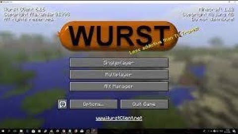 How to install Wurst hacked client for Minecraft 1.17.1