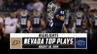 Nevada Football Top Plays Vs. Purdue 2019 Stadium