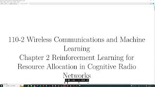 20220531 Wireless Communications and Machine Learning (Part 1)