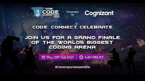 TechGig Code Gladiators- Grand Finale & Award Ceremony 2021