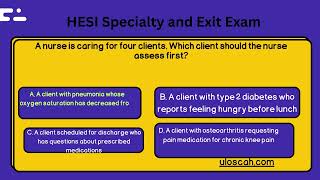 HESI Specialty and Exit Exam