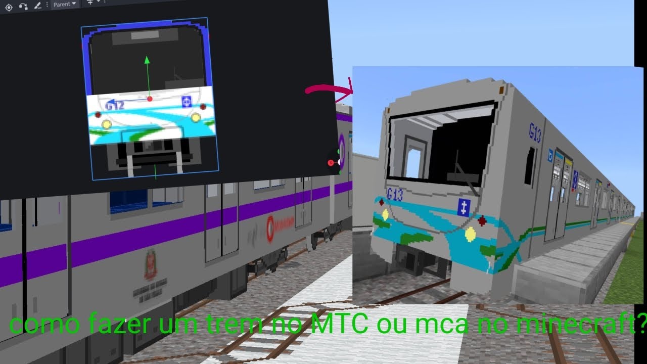 Mtc2 Minecraft (Tutorial) como fazer um trem do MTC ou MCA pro minecraft? - YouTube