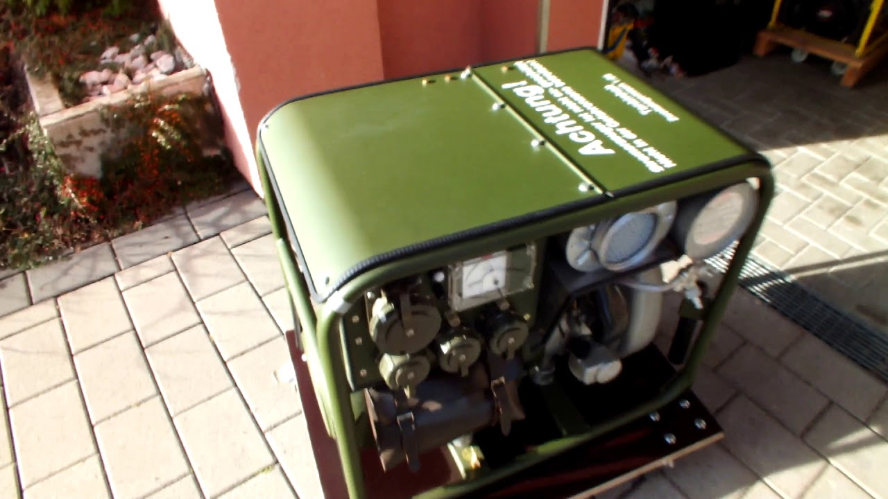 Bundeswehr Stromerzeuger nach einem Jahr Standzeit anwerfen    Sachs Stamo 282 Knurz/Kirsch