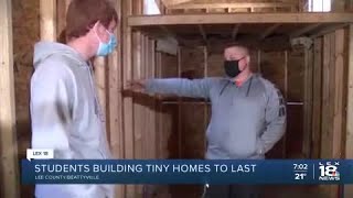Lee County students building tiny homes to last