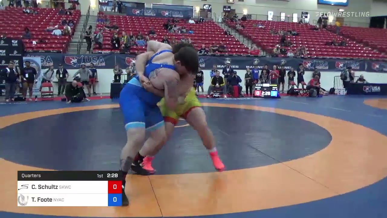 130 Kg Quarters - Cohlton Schultz, Sunkist Kids Wrestling Club Vs Tom Foote, New York Athletic Clu