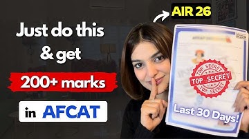 AFCAT 2 2025 | Last 30 days Preparation Plan to clear exam with 200+ Marks | Booklist