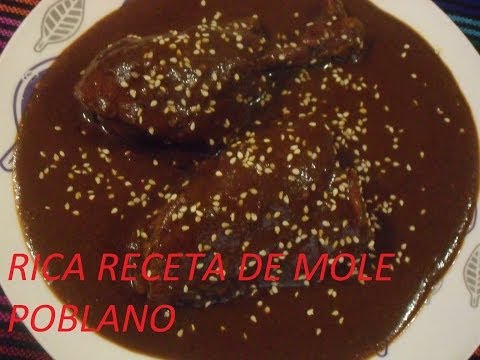 RECETA DE RICO MOLE POBLANO ( LOS ANGELES COCINAN )