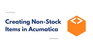 How to Create Non-Stock Items in Acumatica