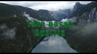 Vorderer Gosausee | Austria |  Dachstein Mountains | drone 4k