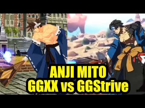 Anji Mito Guilty Gear XX vs Guilty Gear Strive