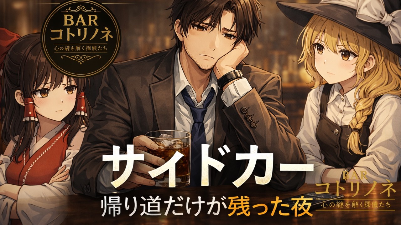 第33話｜サイドカー ― 帰り道だけが残った夜｜BARコトリノネ 心の謎をほどく探偵たち