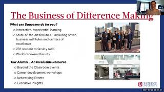 Graduate Business Programs Virtual Information Session
