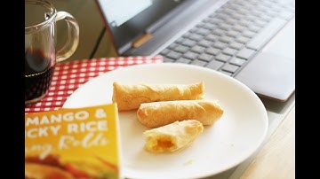 Mango & Sticky Rice Spring Rolls (Trader Joe