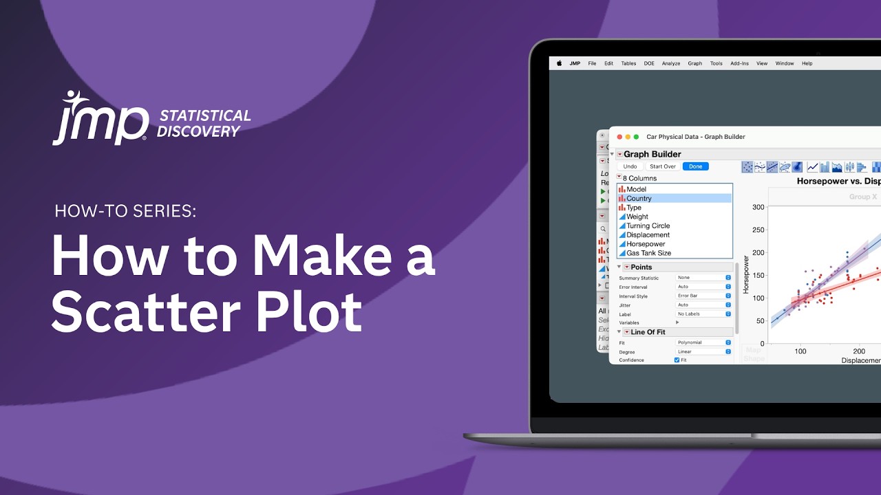 How to Make a Scatter Plot in JMP - YouTube