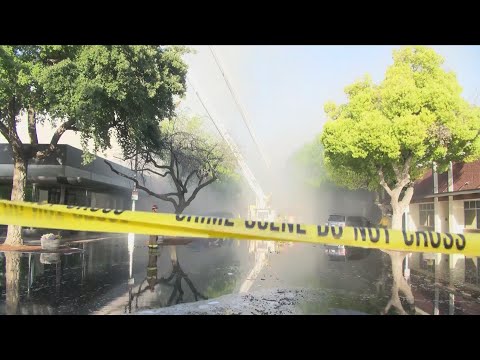 Dumpster fire spreads to 3 businesses in downtown Visalia