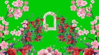 taman bunga green screen free download