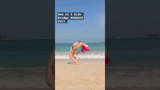 Mom Of 4 Kids Workout Gymnastic Bridge Challenge